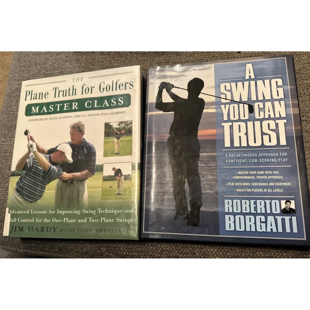 A Swing You Can Trust & The Plane Truth For Golfers Set Of 2 Golf Books